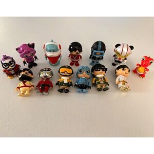 Lot of 13Mini Plastic Figurines Ryan & Dad Multicolor Collectible Figures